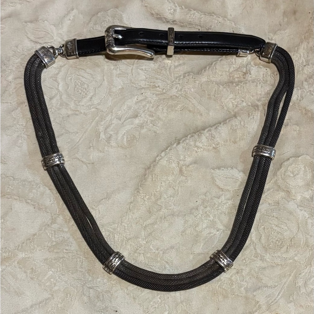 Brighton Black and Silver Belt